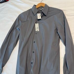 Express Gray Lightweight Shirt Jacket
